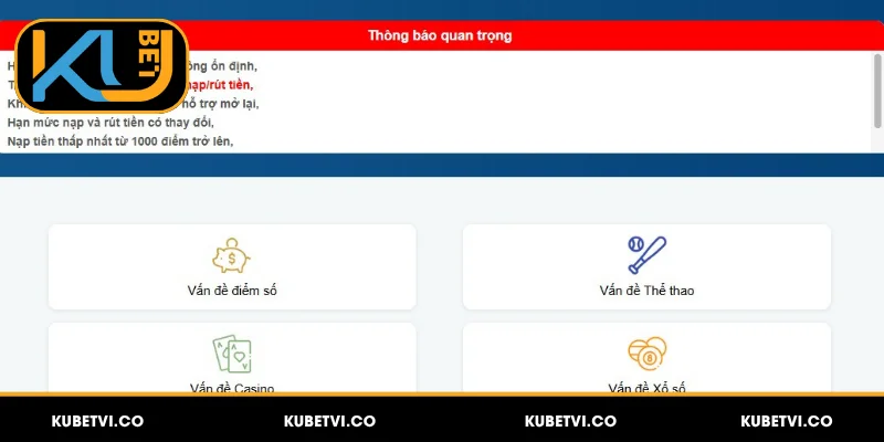 Liên Hệ Kubet - Hỗ Trợ Nhanh Chóng, Tận Tâm, 24/7 3 Live chat - kênh liên hệ hỗ trợ nhanh chóng