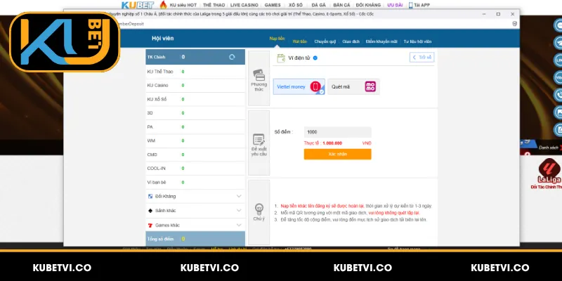 Rút Tiền Kubet Về Ngân Hàng Chỉ Trong 5 Phút, Xem Ngay! 4 Thao tác rút tiền Kubet từng bước
